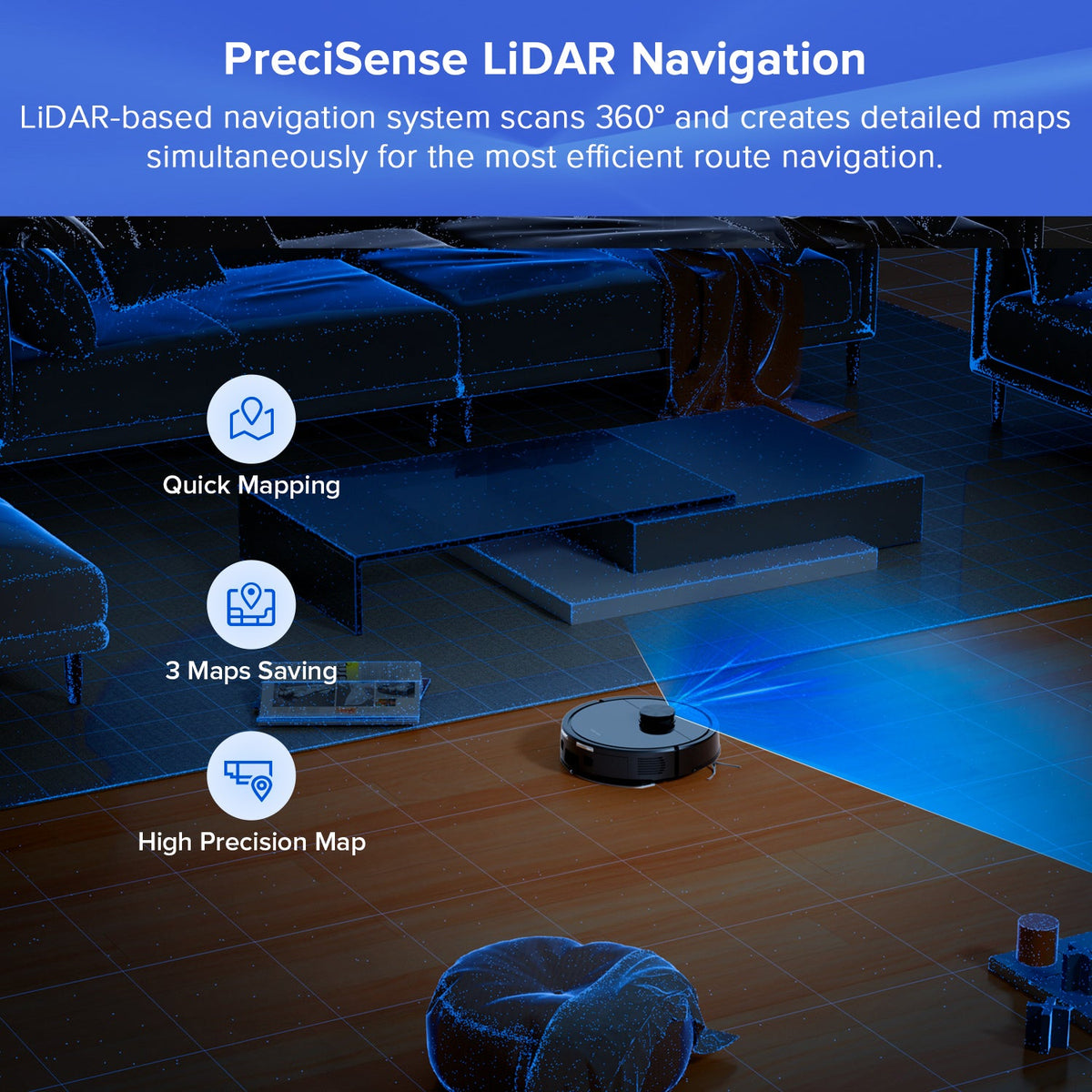 Roborock Q7 L5+ Robot Vacuum Cleaner with Auto-Empty Dock, 8000Pa Suction and Dual Anti-Tangle System