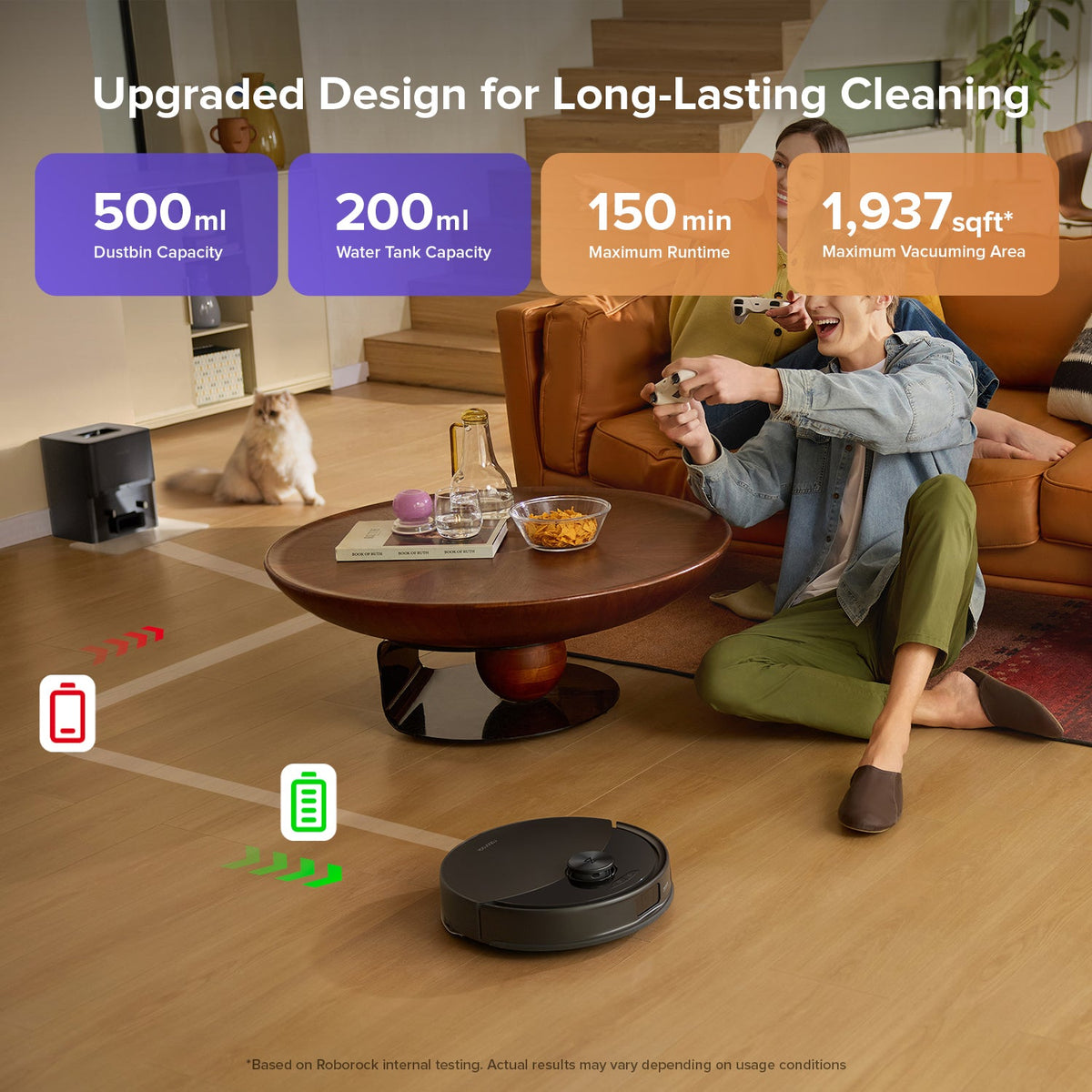 Roborock Q10 S5+  Robot Vacuum with Auto-Empty Dock