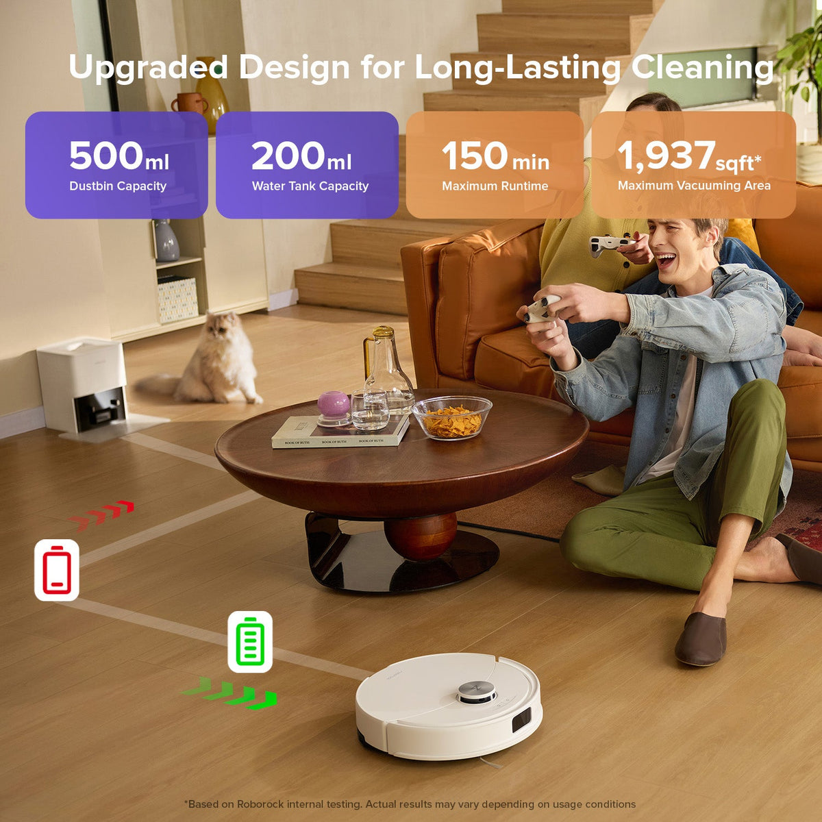 Roborock Q10 S5+  Robot Vacuum with Auto-Empty Dock
