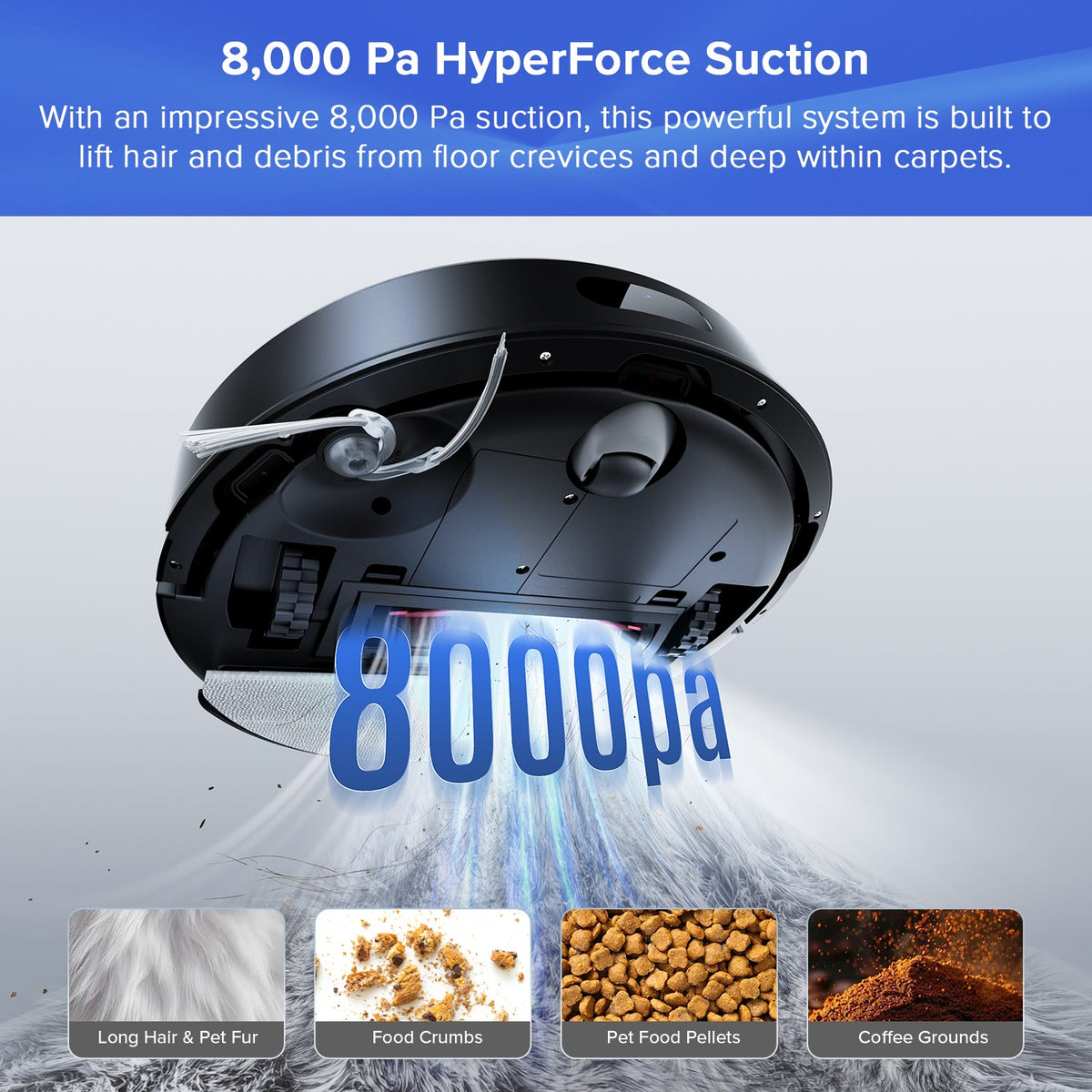 Roborock Q7 L5+ Robot Vacuum Cleaner with Auto-Empty Dock, 8000Pa Suction and Dual Anti-Tangle System