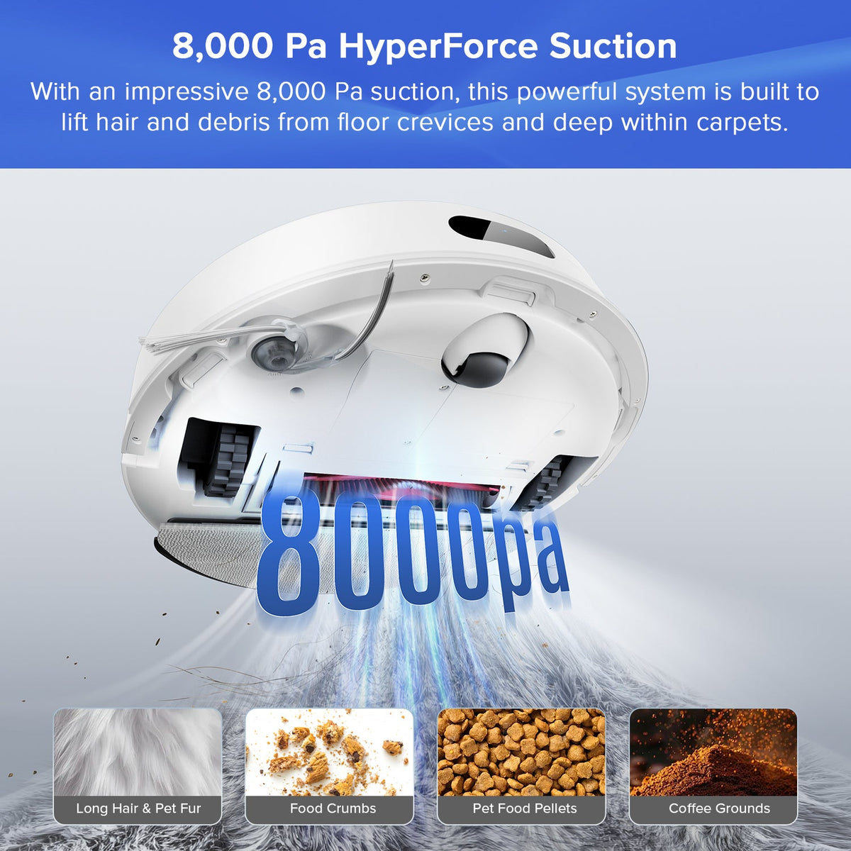 Roborock Q7 L5+ Robot Vacuum Cleaner with Auto-Empty Dock, 8000Pa Suction and Dual Anti-Tangle System