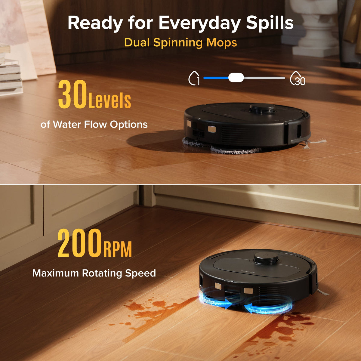 Roborock Qrevo S Pro Robot Vacuum and Mop - 18,500 Pa Suction & Multifunctional Dock