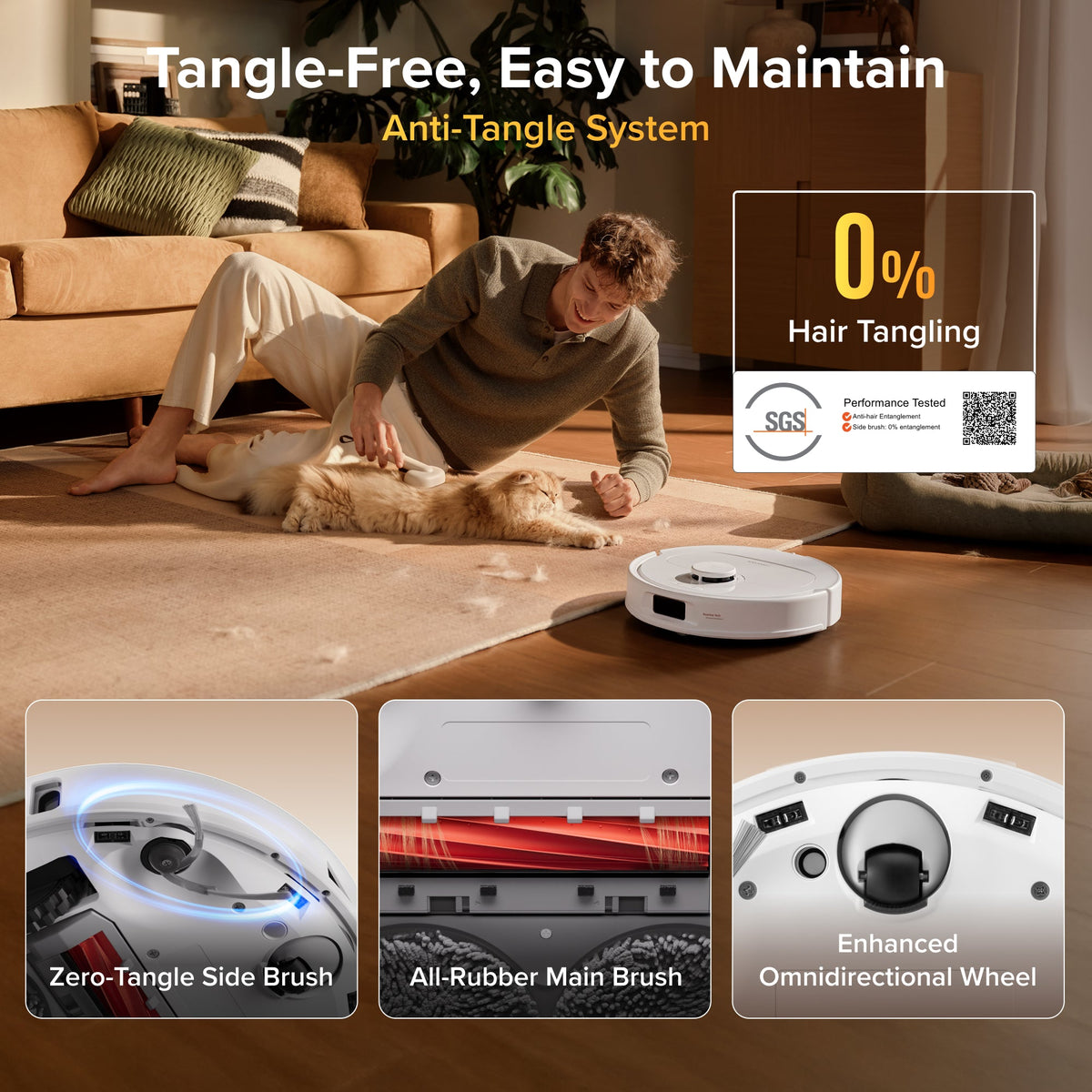 Roborock Qrevo S Pro Robot Vacuum and Mop - 18,500 Pa Suction & Multifunctional Dock
