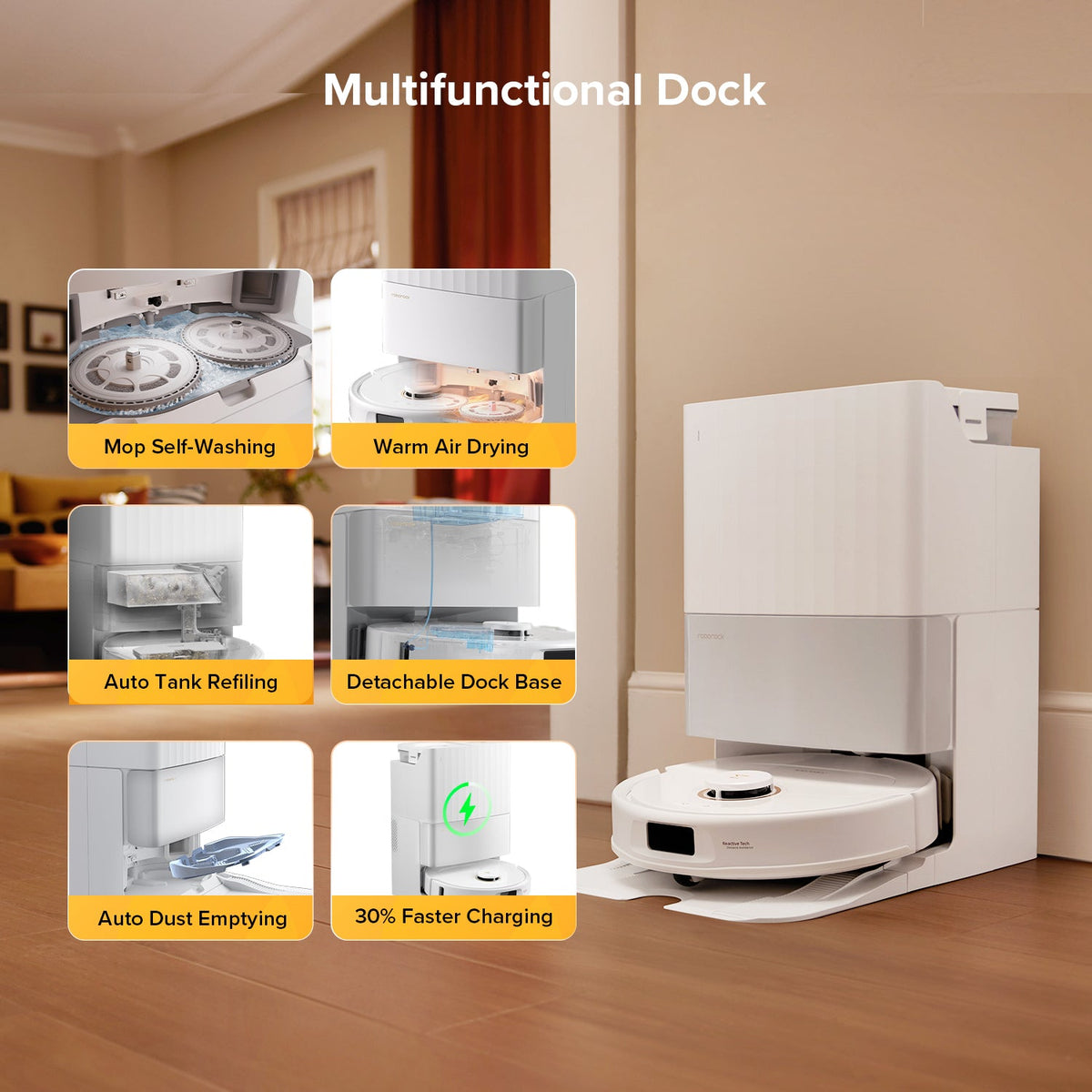 Roborock Qrevo S5V Robot Vacuum with Multifunctional Dock
