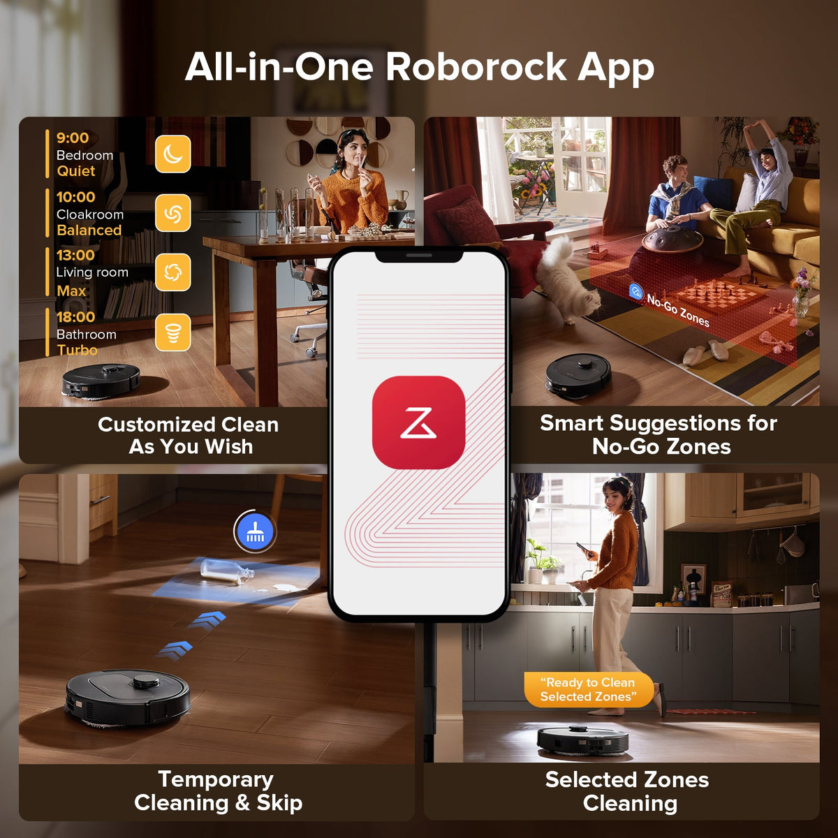 Roborock QV 35S Robot Vacuum with Multifunctional Dock-Upgraded from Qrevo S
