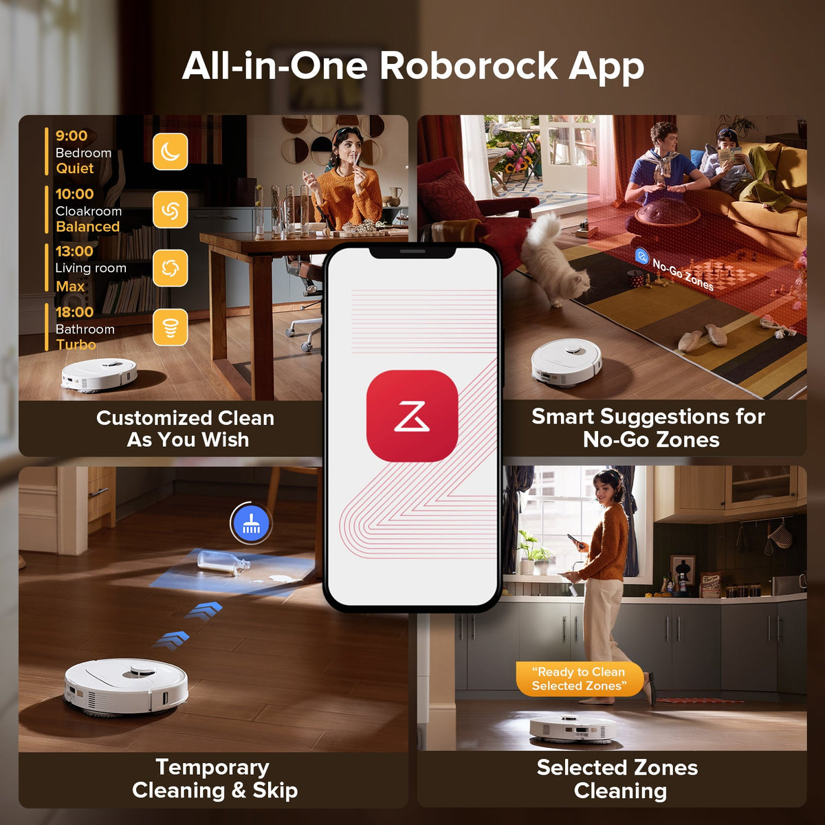 Roborock QV 35S Robot Vacuum with Multifunctional Dock-Upgraded from Qrevo S