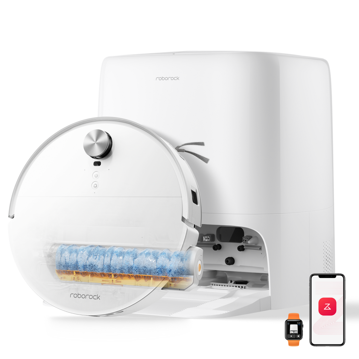 Roborock Qrevo Edge 2 Flow Roller Mop Robot Vacuum With SpiraFlow 2.0 Pressurized Self-Cleaning System