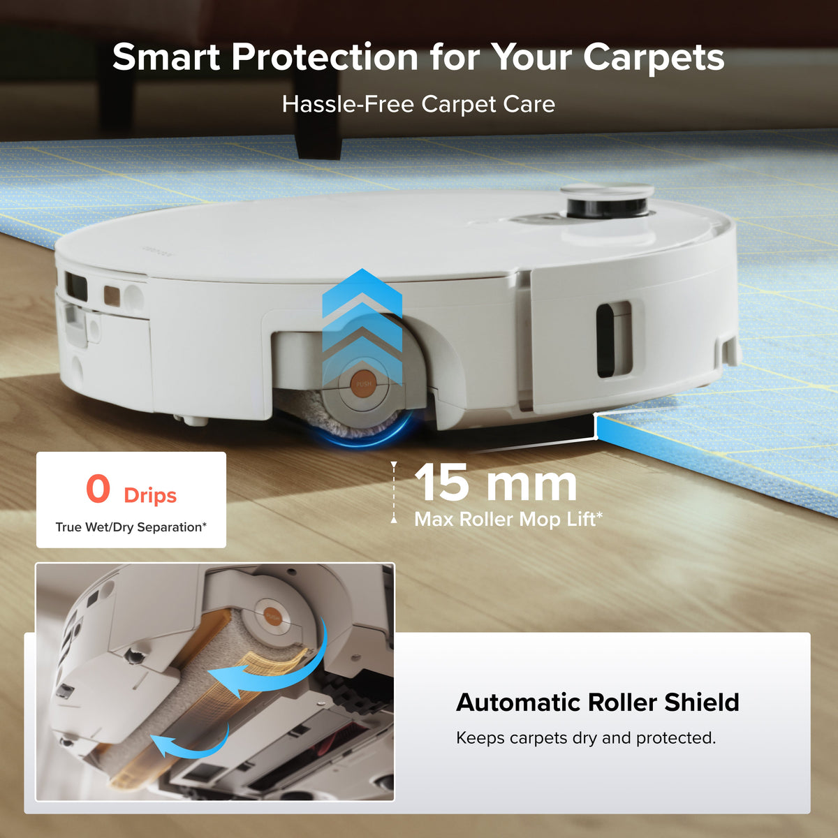 Roborock Qrevo Edge 2 Flow Roller Mop Robot Vacuum With SpiraFlow 2.0 Pressurized Self-Cleaning System