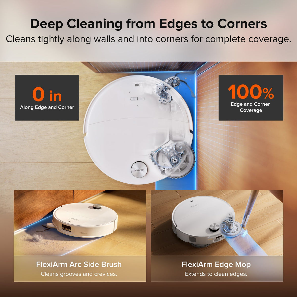 Roborock Saros 20 Neo Robot Vacuum and Mop with Hot Water Mopping & Intelligent Dock
