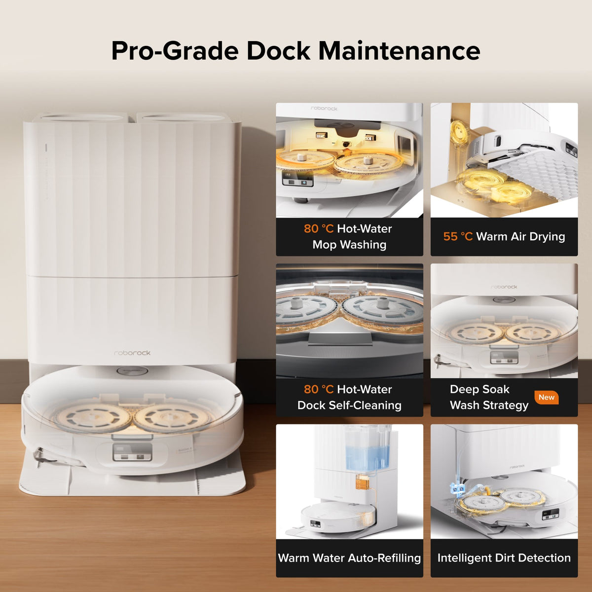 Roborock Qrevo Edge 2 - 25,000 Pa HyperForce™  Suction & Dual Anti-Tangle System